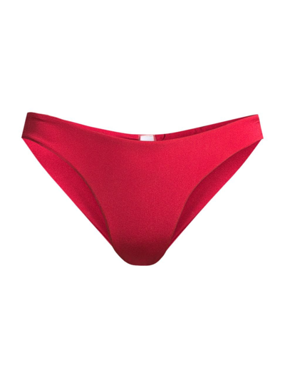 Shop Sara Cristina Women's Caribe Bikini Bottom In Carmine Red