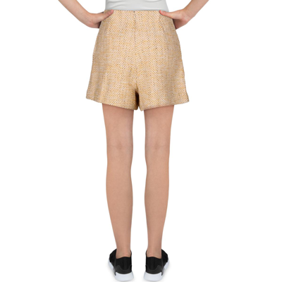 Shop Bcbgmaxazria Womens Tweed Metallic Dress Shorts In Multi