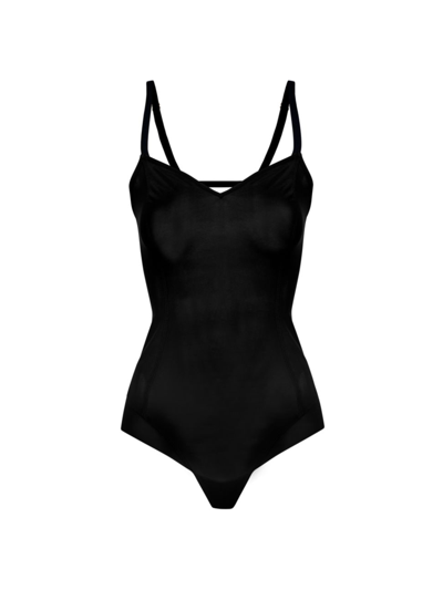 Shop Item M6 Women's All Mesh Brief Shape Bodysuit In Black