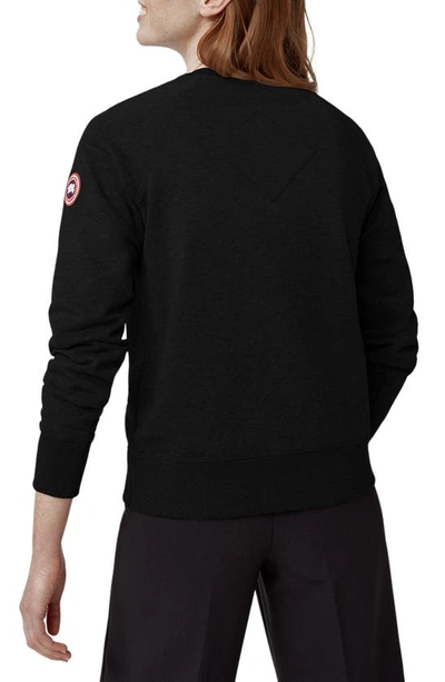 Shop Canada Goose Muskoka Crewneck Sweatshirt In Black - Noir