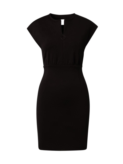 Shop Akris Punto Women's Highpower Jersey Minidress In Black