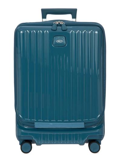 Shop Bric's Men's Positano 21" Pocket Spinner Suitcase In Sea Green