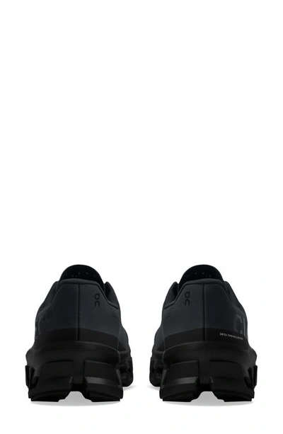 On Cloudmster Void Rubber-trimmed Mesh Running Sneakers In All Black