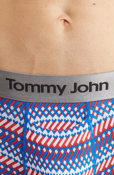 Shop Tommy John Second Skin 6-inch Boxer Briefs In Americana Racing Stripe