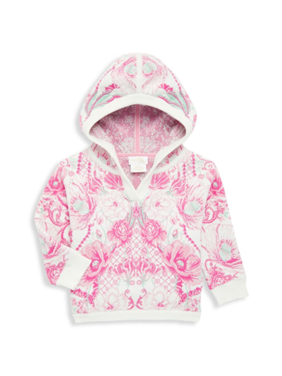 Shop Camilla Baby Girl's Floral Hooded Jumper In Pink Floral