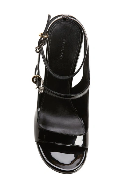 Shop Givenchy Voyou Ankle Strap Platform Sandal In Black