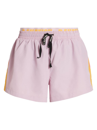 Shop P.e Nation Women's Initialise Drawstring Shorts In Fragrant Lilac