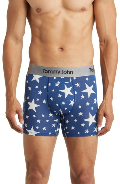 Shop Tommy John Second Skin Boxer Briefs In Bright White Stars