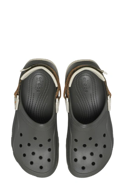 Shop Crocs Classic Hiker Xscape Slingback Platform Clog In Dusty Olive