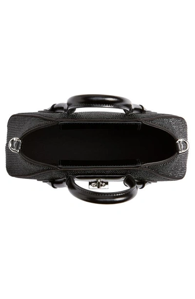 Shop Givenchy Mini Antigona Stretch Crystal Embellished Handbag In Black
