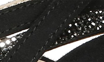 Shop Lifestride Belle Rhinestone Strappy Sandal In Black