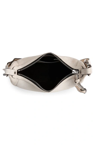 Isabel Marant Oskan Moon Suede Crossbody Bag In Chalk