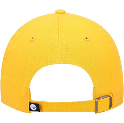 Shop 47 ' Pittsburgh Steelers Clean Up Alternate Adjustable Hat In Gold