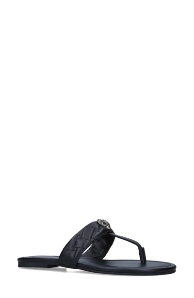 Shop Kurt Geiger Kensington T-strap Sandal In Black