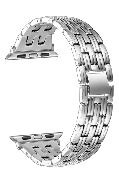 The Posh Tech Stainless Steel Apple Watch® Watchband In Silver