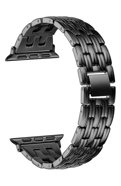 The Posh Tech Stainless Steel Apple Watch® Watchband In Black