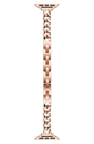 Shop The Posh Tech Nikki Stainless Steel Apple Watch® Watchband In Rose Gold