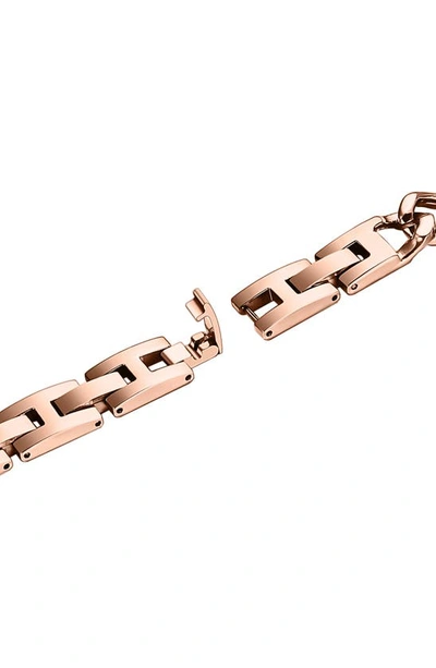 The Posh Tech Nikki Stainless Steel Apple Watch® Watchband In Rose Gold