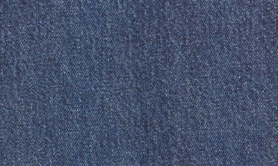 Shop Totême Crop Organic Cotton Denim Jacket In Dark Blue