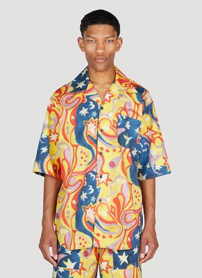 Shop Marni X No Vacancy Galactic Paradise Shirt In Multicolour