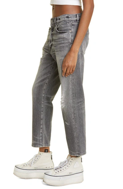 R13 Distressed Boyfriend Jeans In Vintage Grey