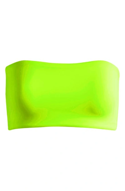 Shop Skims Fits Everybody Bandeau In Green Highlighter
