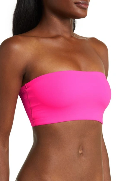 Shop Skims Fits Everybody Bandeau In Neon Pink