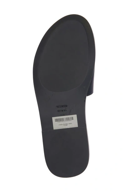 Shop Tom Ford Brighton Slide Sandal In Black
