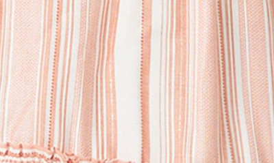 Shop Paige Saralynn Stripe Dress In Ivory/ Cinnabar
