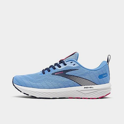 Shop Brooks Women's Revel 6 Running Shoes In Marina/lilac Rose/pink Lady