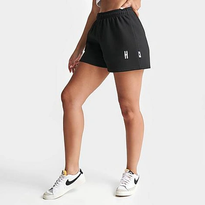 Shop Hoodrich Women's Cargo Fleece Shorts In Black