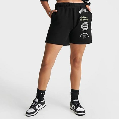 Shop Hoodrich Women's Match Shorts In Black/white