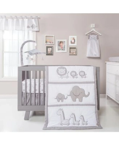 Shop Trend Lab Chevron Safari Nursery Collection Bedding In Gray