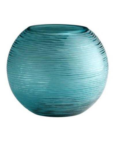 Shop Cyan Design Libra Vase Aqua Collection In Blue