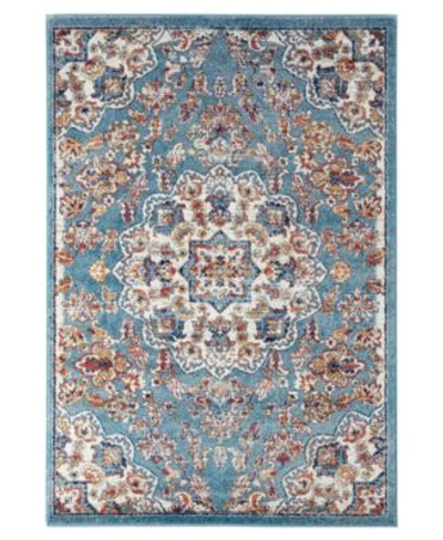 Shop Amer Rugs Alexandria Alx 81 Turquoise Rug In Blue
