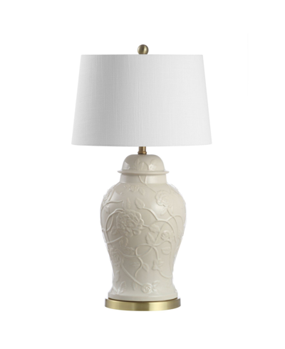 Shop Jonathan Y Naiyou Ceramic Classic Traditional Led Lamp Table Lamp In Tan/beige