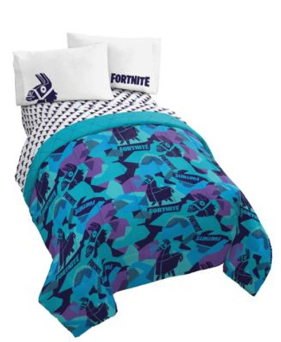 Shop Fortnite Llama Geo Bed Set Bedding In Multi