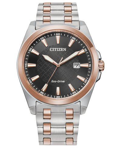 Shop Citizen Eco-drive Men's Corso Two-tone Stainless Steel Bracelet Watch 41mm