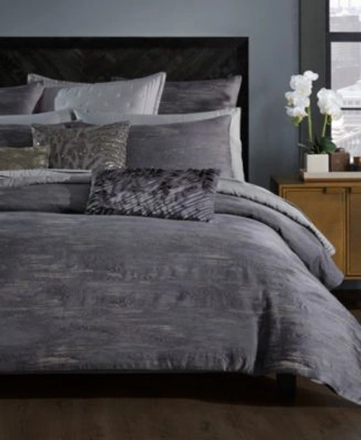 Shop Donna Karan Duvet Cover Set Collection Bedding In Gray