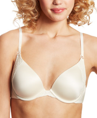 Shop Maidenform Natural Boost Add-a-size Shaping Underwire Bra 9428 In Ivory/cream