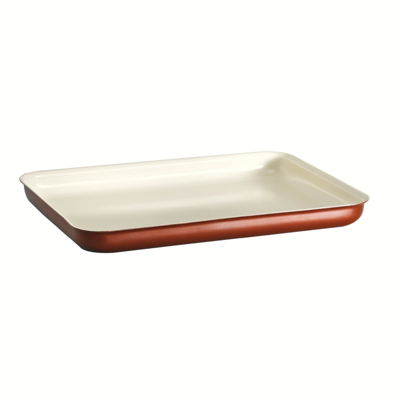 Shop Tramontina Style Ceramica Metallic Copper 16 X 11 In Baking Tray In Gold