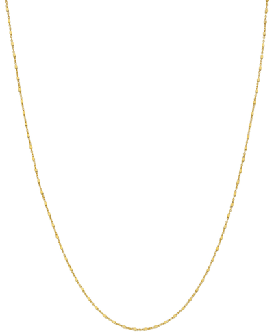 Shop Giani Bernini 20" Square Bead Fancy Link Chain Necklace (1.25mm) In 18k Gold-plated Sterling Silver, Created For M