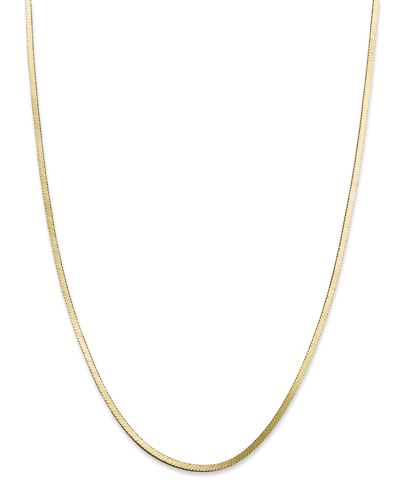 Shop Giani Bernini 20" Snake Chain Necklace In 18k Gold Over Sterling Silver, Created For Macy's