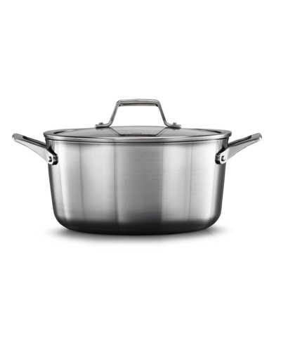 Shop Calphalon Premier Stainless Steel 6-qt. Stockpot & Lid In Silver