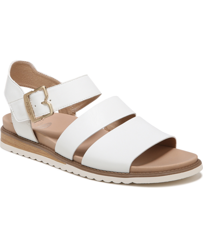 Shop Dr. Scholl's Women's Island-glow Strappy Sandals Women's Shoes In White
