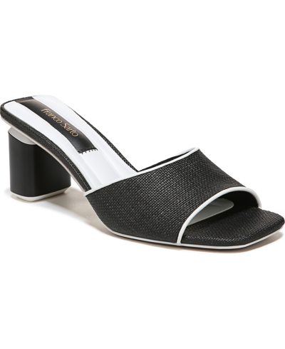 Shop Franco Sarto Linley Slide Sandals Women's Shoes In Black