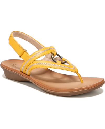Shop Soul Naturalizer Sunny Flat Sandals Women's Shoes In Yellow