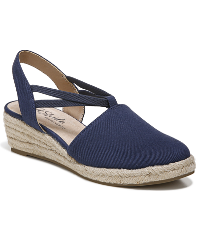 Shop Lifestride Katrina 2 Wedge Espadrilles Women's Shoes In Blue