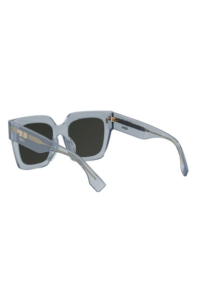 Shop Fendi Roma 50mm Square Sunglasses In Blue
