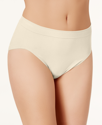 Shop Bali Comfort Revolution Microfiber Hi Cut Brief Underwear 303j In Ivory/cream